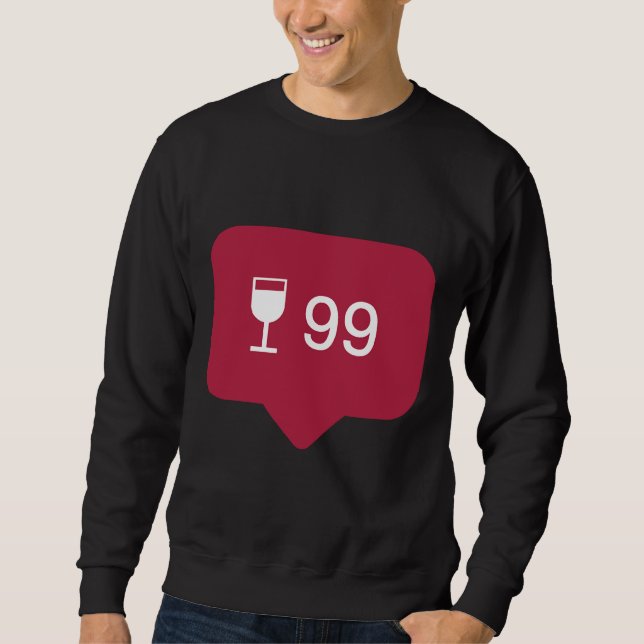 Moletom Contagem de Amor de Vinho (Frente)