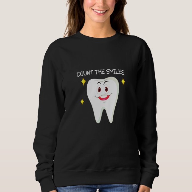 Moletom Conte Os Sorrisos Sorrindo Dente Para Dentisitos (Frente)