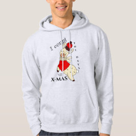 Moletom Conto os dias até o X-MAS Llama Hoodie