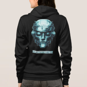 Moletom Controle da mente Verdadeiro Cyberpunk Frente e Tr