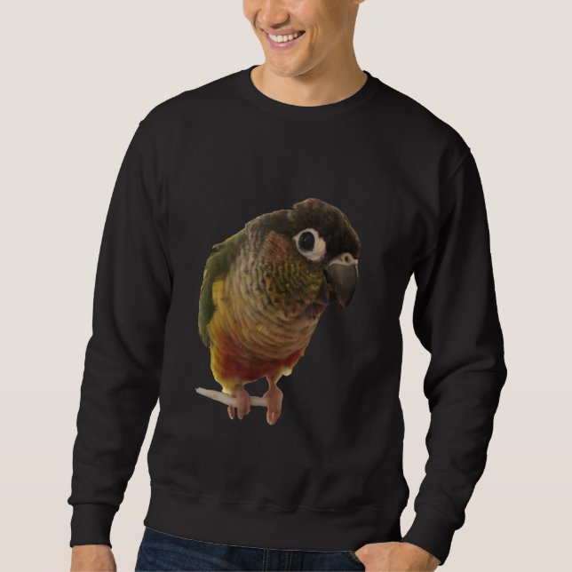 Moletom Conure Parrot Bird Green Cheque Love for bird 1 (Frente)