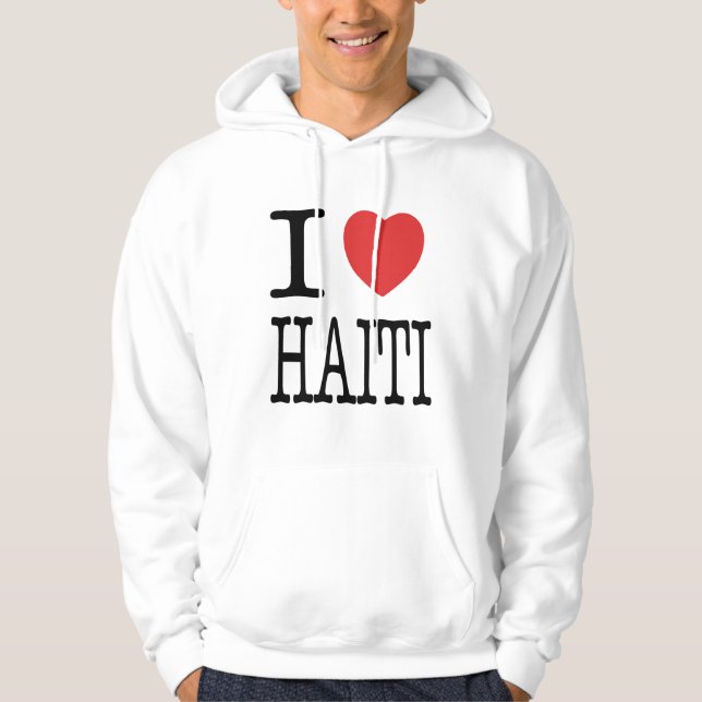 Moletom Conversações com a vida: Mim Hoodie de <3 Haiti (Frente)