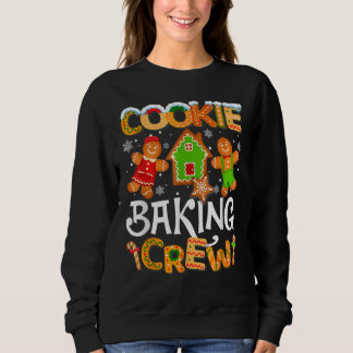 Moletom Cookie Baking Crew Family Christmas Gingerbread Te