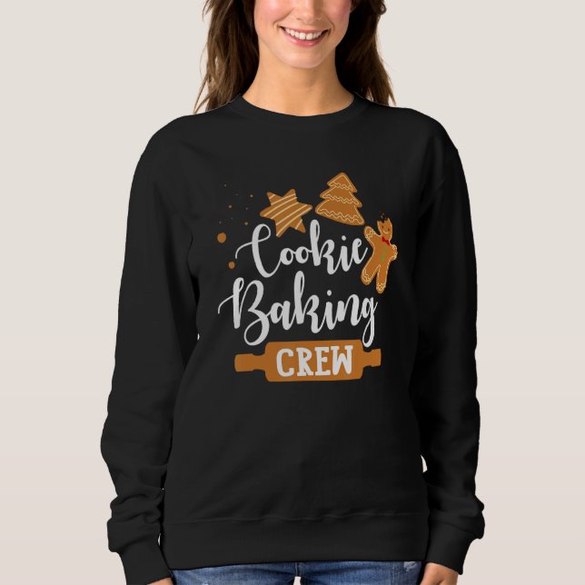 Moletom Cookie Baking Crew Gingerbread Christmas Costume P (Frente)