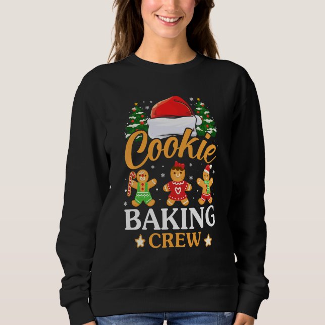 Moletom Cookie Baking Crew Para Baker Natal (Frente)