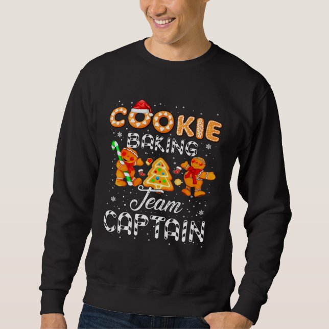 Moletom Cookie Baking Team Captain Gingerbread Christmas (Frente)