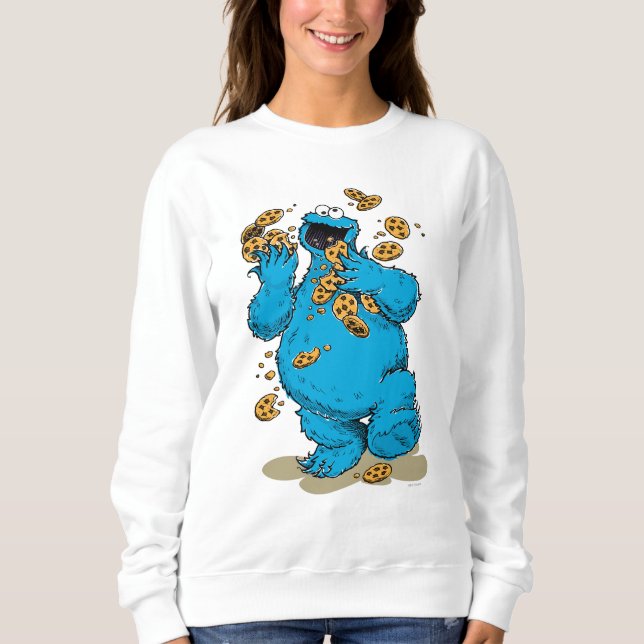 Moletom Cookie Monster Crazy Cookies (Frente)