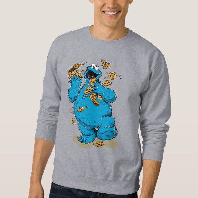 Moletom Cookie Monster Crazy Cookies (Frente)