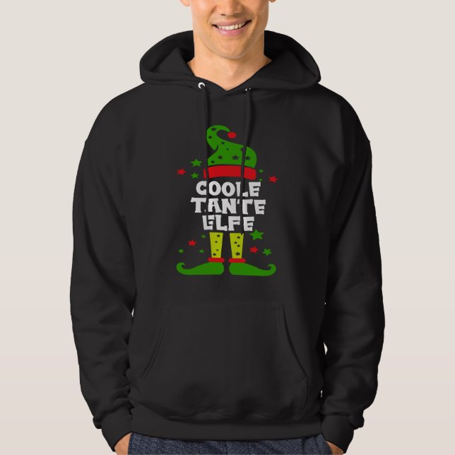 Moletom Cool aunt elf partner look family outfit Christmas (Frente)