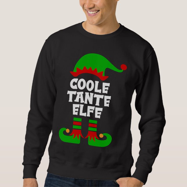 Moletom Cool aunt elf partner look family outfit Christmas (Frente)