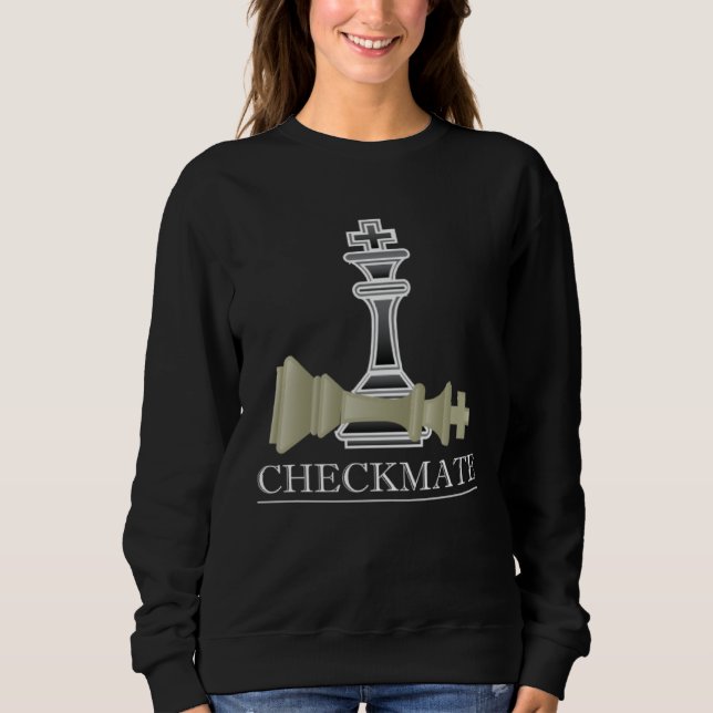 Moletom Cool Board Game Tees  Checkmate Chess (Frente)