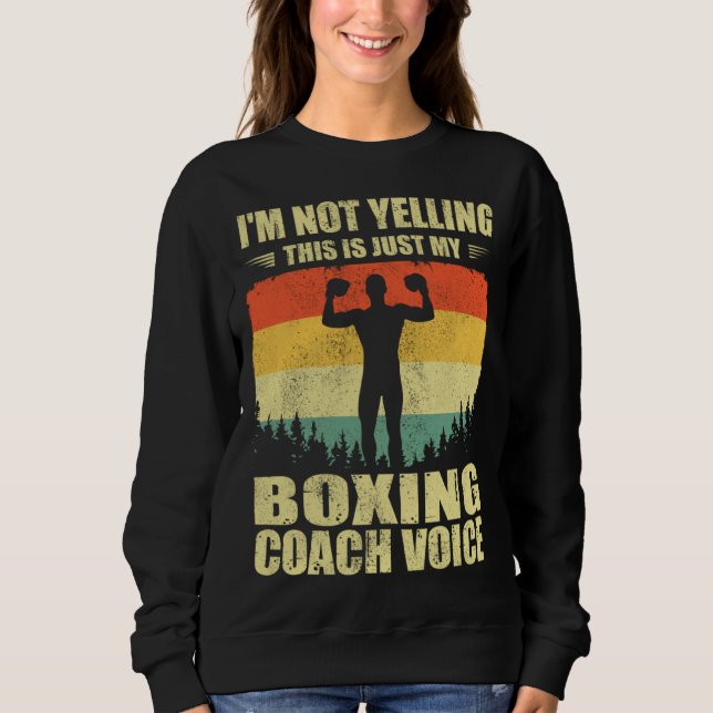 Moletom Cool Boxing Coach For Men Women Team Boxing Coachi (Frente)