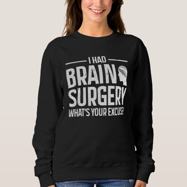 Moletom Cool Brain Surgery For Men Women Kids Get Well Soo (Frente)