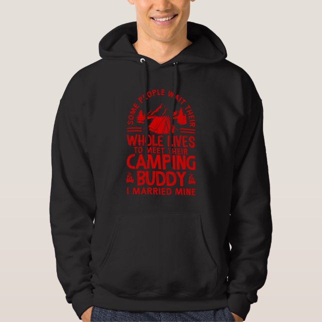 Moletom Cool Camping Buddies  For Men Women  Husband & Wif (Frente)