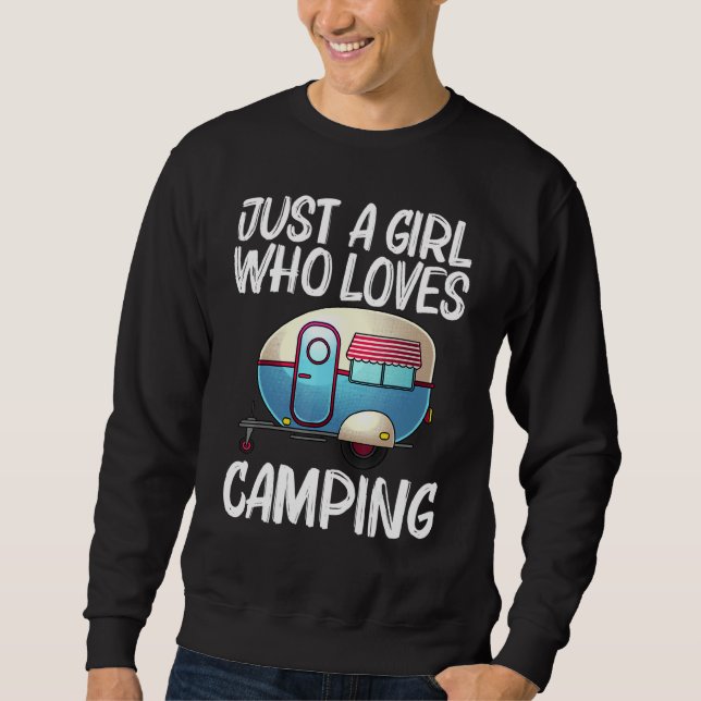Moletom Cool Camping For Girls Kids Recreational Vehicle T (Frente)