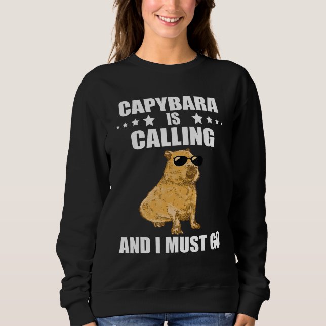 Moletom Cool Capybara  Capybara Rodent Animal Capybara Cal (Frente)