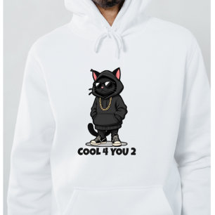 Moletom Cool Cat – Design de Gato de Streetwear Di