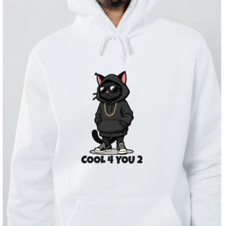 Moletom Cool Cat – Design de Gato de Streetwear Di