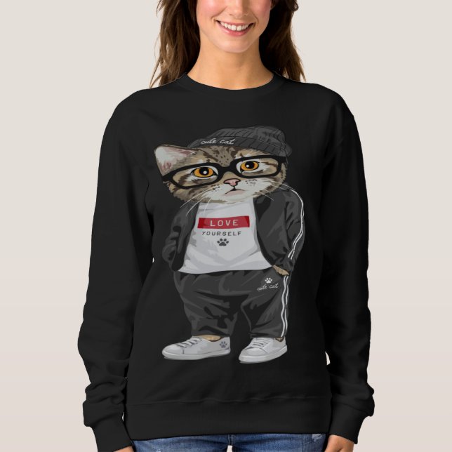Moletom Cool Cat Urban Style Cute Cats (Frente)
