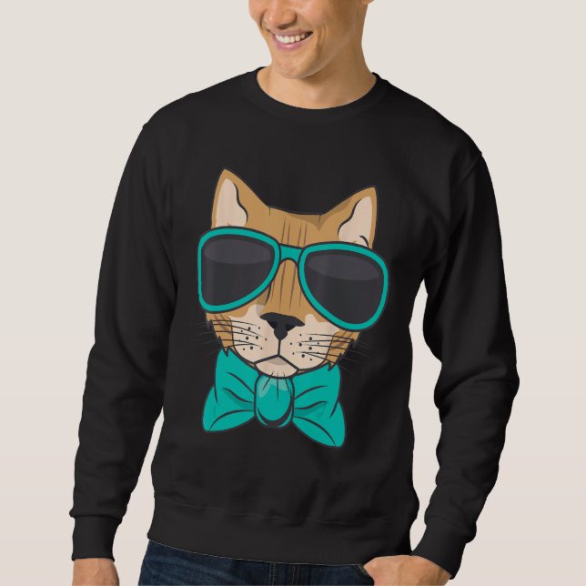 Moletom Cool Cat With Glasses (Frente)