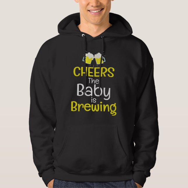 Moletom Cool Cheers Baby Is Brewing Beer Brewing Teachers (Frente)