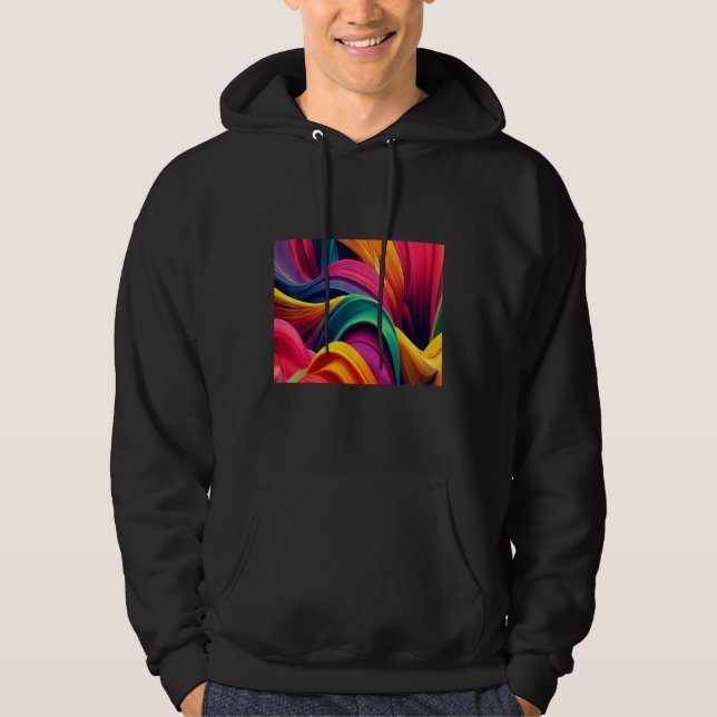 Moletom Cool Colorful Waves Illustration  Graphic Designs (Frente)