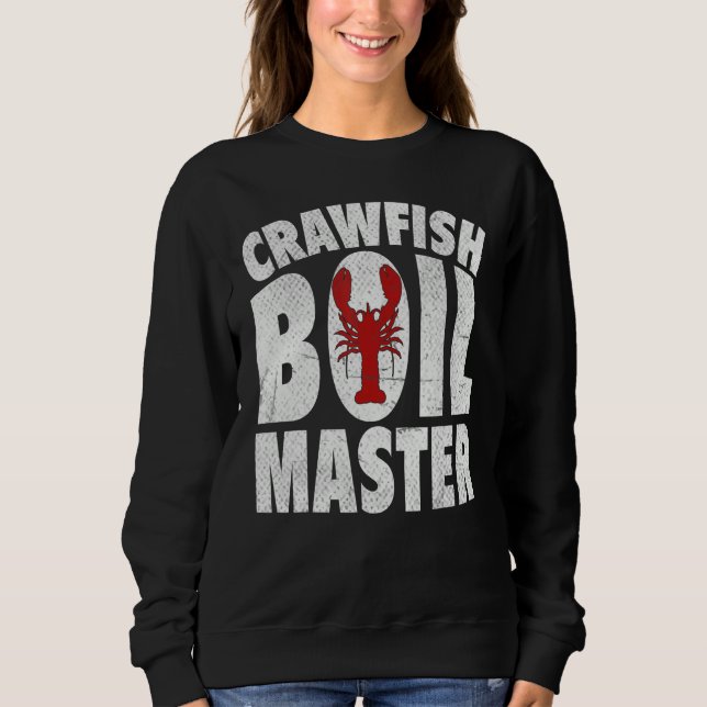 Moletom Cool Crawfish Boil For Men Women Crawfish Seafood  (Frente)