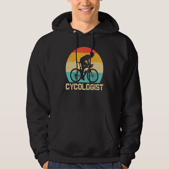 Moletom Cool Cycling For Men Women Cyclist Bicycle Mountai (Frente)