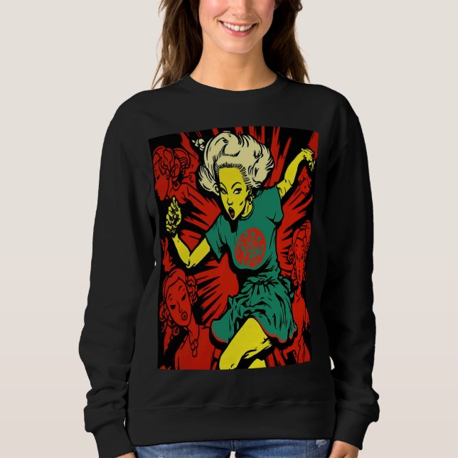 Moletom Cool Dancing Mom Retro Streetwear Dancer Mom  1 (Frente)