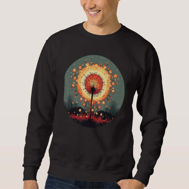 Moletom Cool Dandelion Flames with Seeds (Frente)