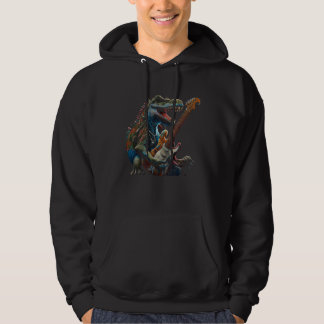 Moletom Cool Dinosaur Guitar Graphic