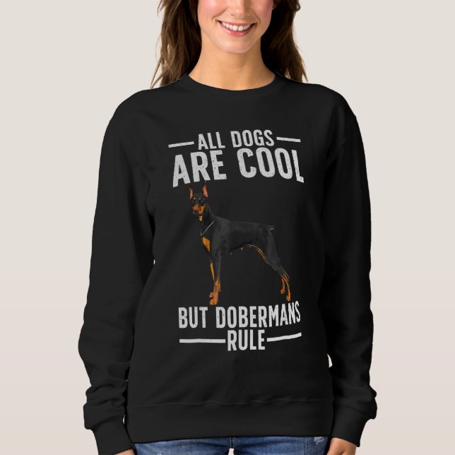 Moletom Cool Doberman For Men Women Dobie Pinscher Puppy D (Frente)