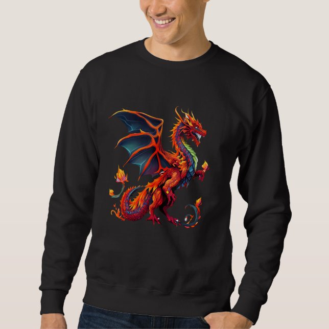 Moletom Cool Dragon For Men Women Kids Mythical Dragon (Frente)