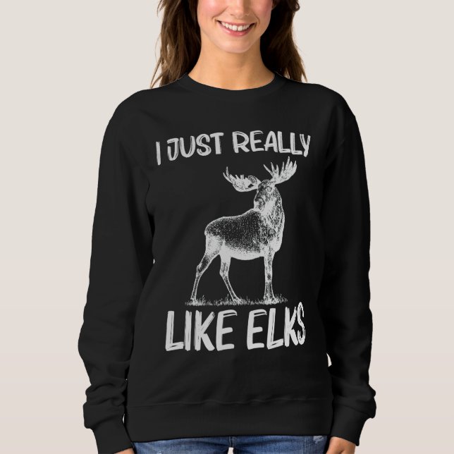 Moletom Cool Elk For Men Women Elk Deer Hunter Hunting (Frente)