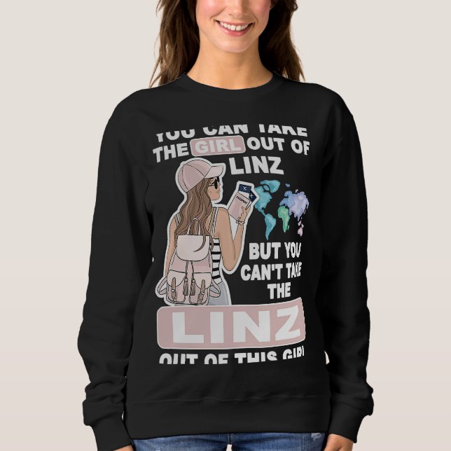 Moletom Cool Girl from Linz City  Proud Linz Girl (Frente)