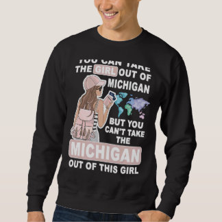 Moletom Cool Girl from Michigan  Proud Michigan Girl