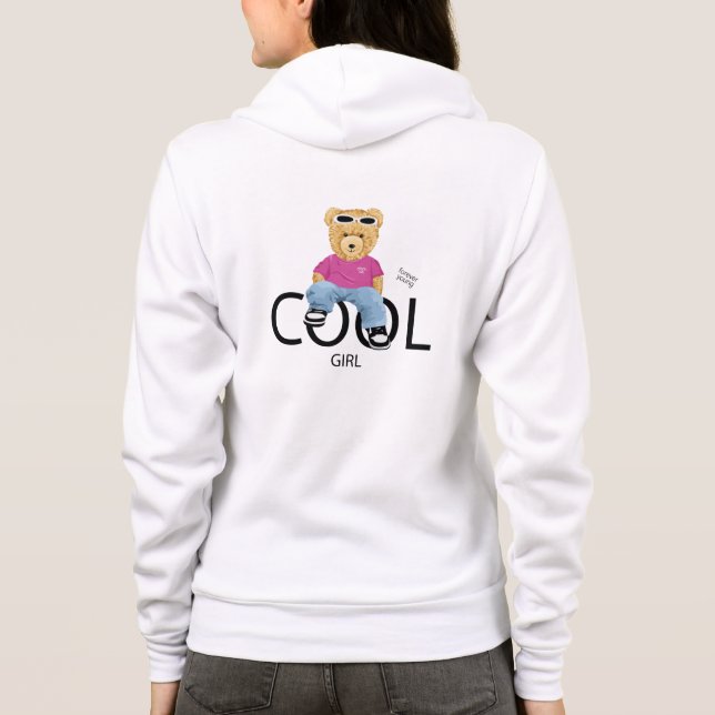 Moletom Cool Girl Teddy Hoodie – Cute Style  (Verso)