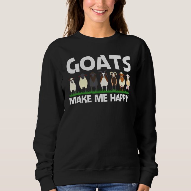 Moletom Cool Goat For Men Women Domestic Goat Farm  1 (Frente)
