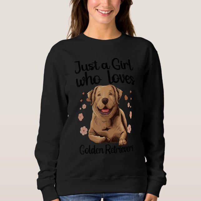 Moletom Cool Golden Retriever For Women Girls Puppy Dog  O (Frente)