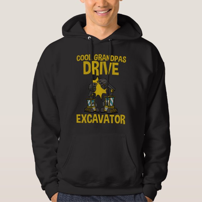 Moletom Cool Grandpas Drive Excavator (Frente)