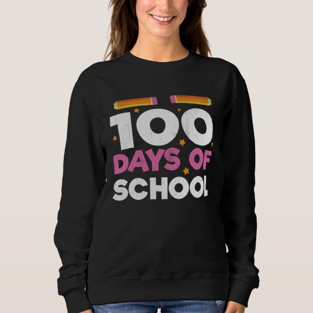 Moletom Cool Graphics Tees  100 Days Of School (Frente)