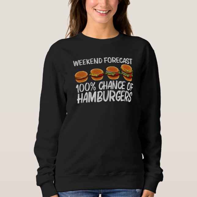 Moletom Cool Hamburger For Men Women Cheeseburger Burger (Frente)