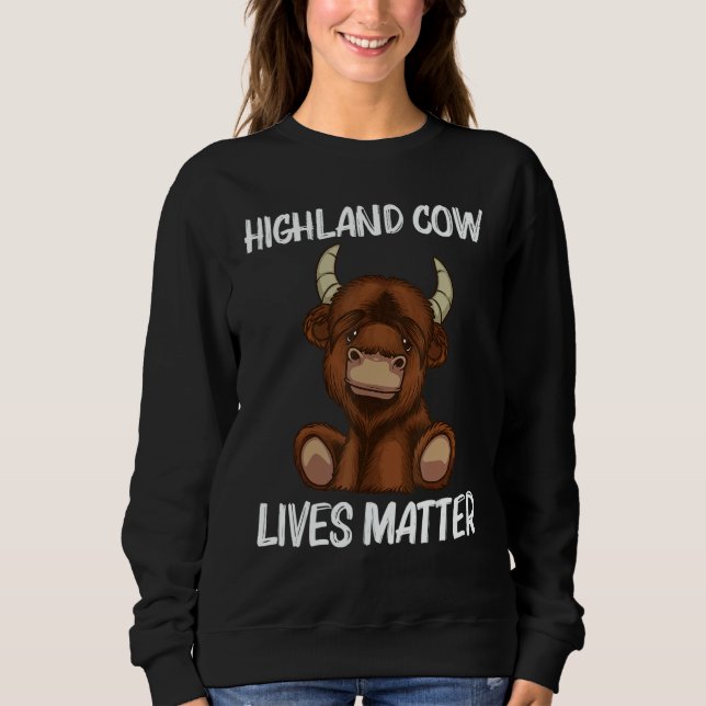 Moletom Cool Highland Cow For Men Women Scottish Cattle Co (Frente)
