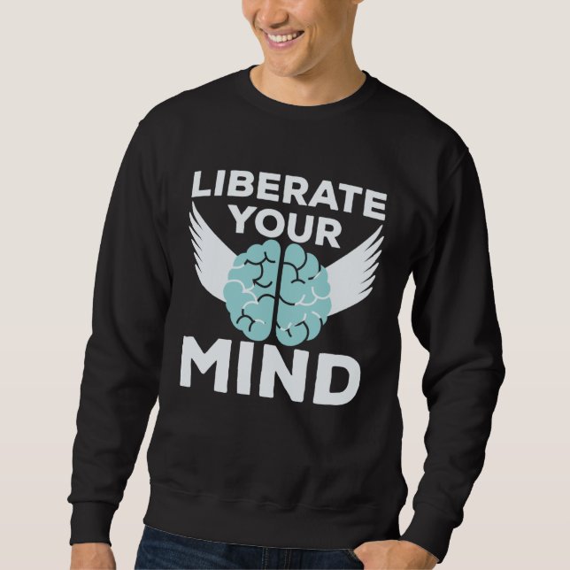 Moletom Cool Liberate Your Mind Freedom Mindset Soldiers (Frente)