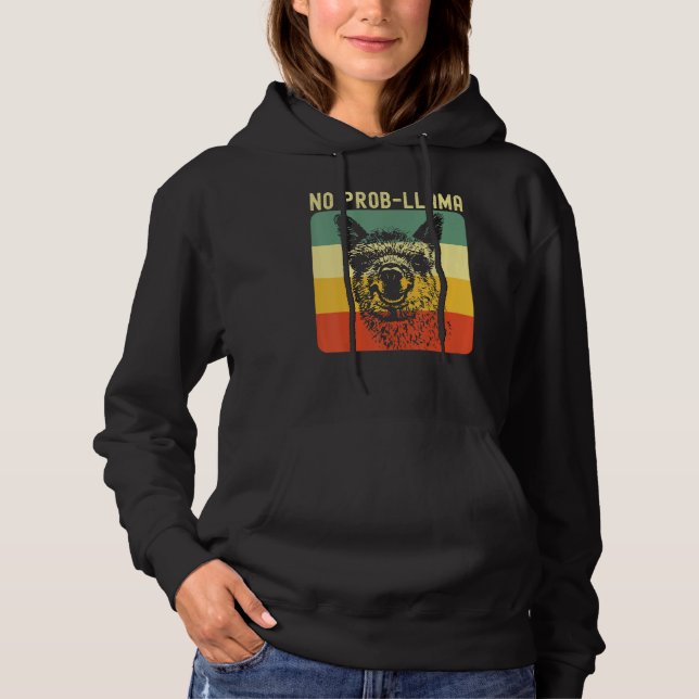Moletom Cool Llama For Men Women No Prob Llama Alpaca Farm (Frente)