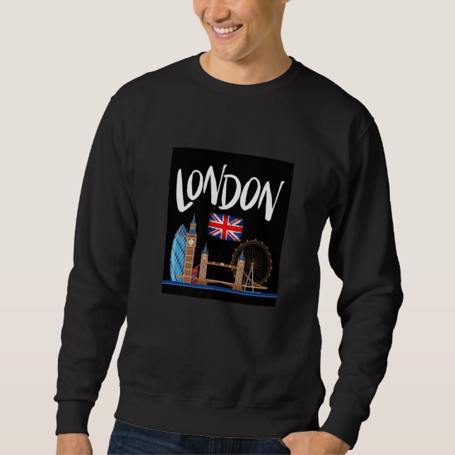 Moletom Cool London Famous Landmarks London London (Frente)