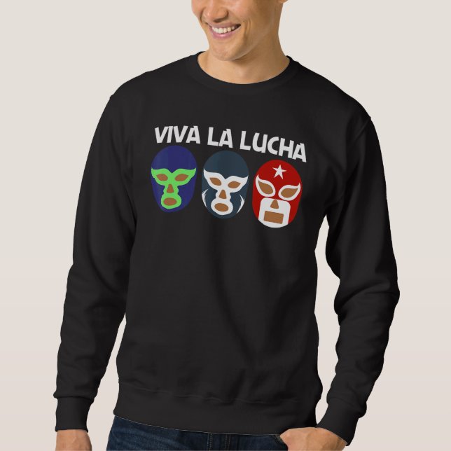 Moletom Cool Lucha Libre For Men Women Luchador Mexican Wr (Frente)