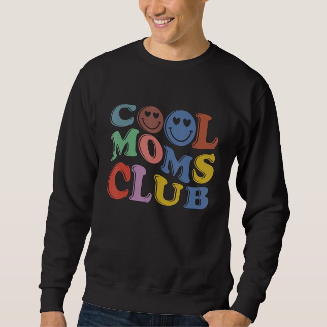 Moletom Cool Moms  Club Mama Mommy Mom Bruh (Frente)