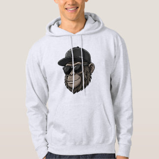 Moletom Cool Monkey with Sunglasses and Cap Graphi