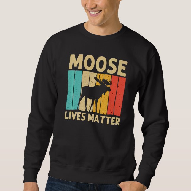 Moletom Cool Moose For Men Women Moose Alaska Moose Elk Hu (Frente)